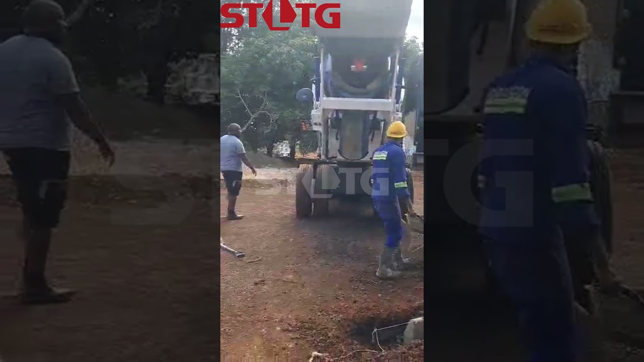STLTG-3.5 self loading="lazy" concrete mixer in Zimbabwe #STLTG #sinotechluton