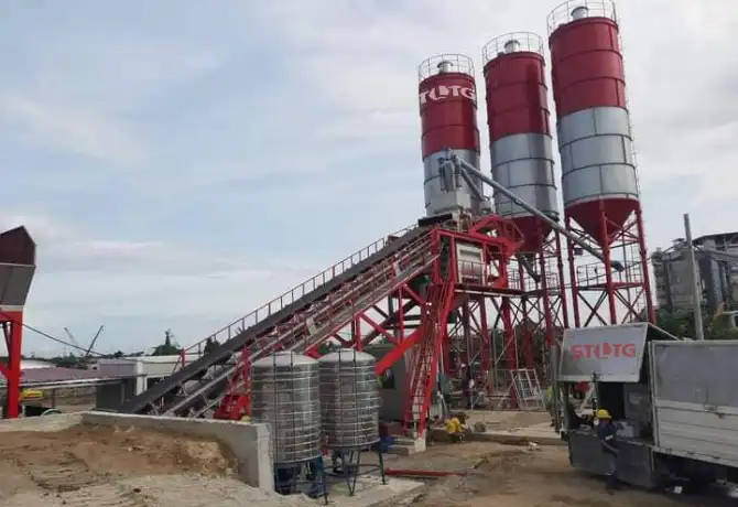 Impianto di betonaggio sul posto 1