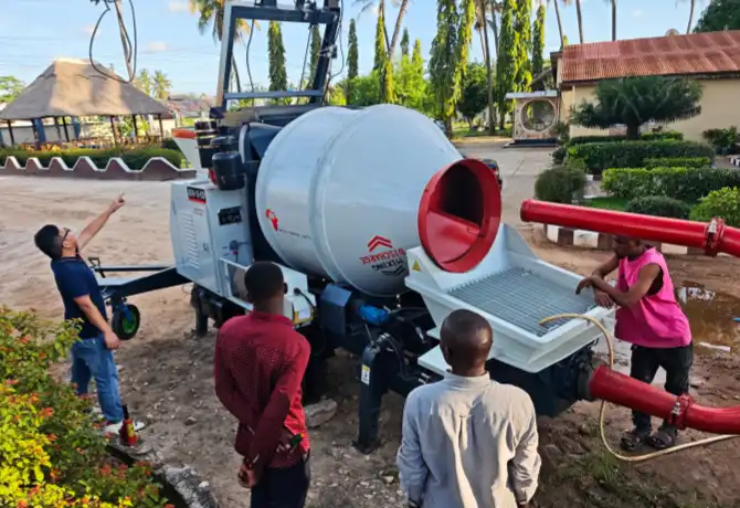 concrete mixer pump in tanzania 2