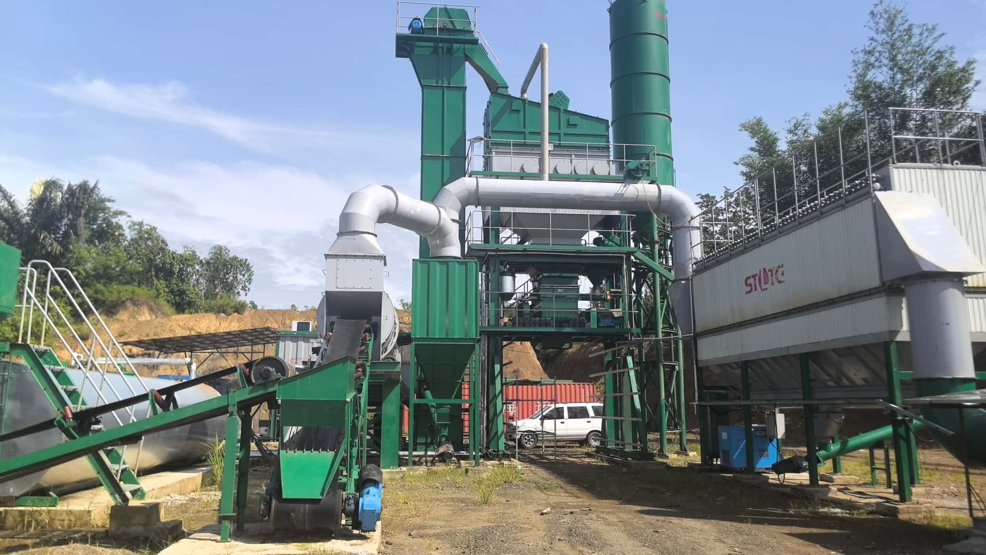 LB1000 Asphalt Mixing Plant in the Philippine